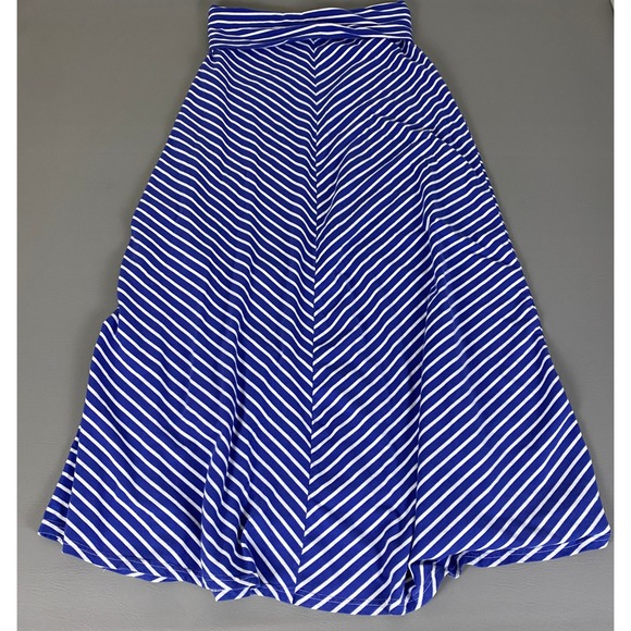 Ya Los Angeles Dresses & Skirts - Ya Los Angeles Skirt Women's Large Blue White Striped‎ Maxi Long Casual